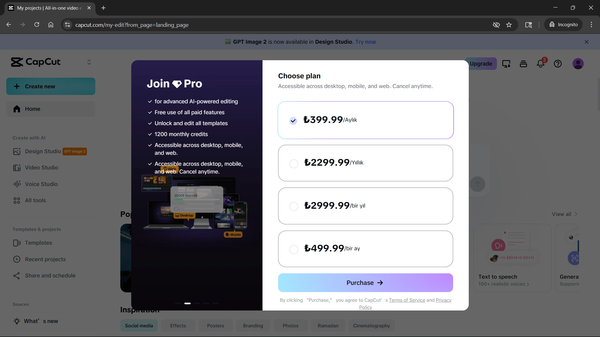 Capcut Pricing: How To Get Pro For $1.65/Mo 5 Capcut Pricing: Turkey